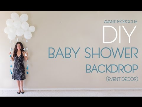 DIY Baby Shower Backdrop DIY Baby Shower Backdrop