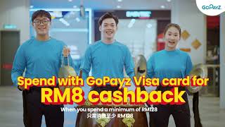 Loong Loong Chiang! Earn instant cashback when you spend on GoPayz Visa card this CNY!