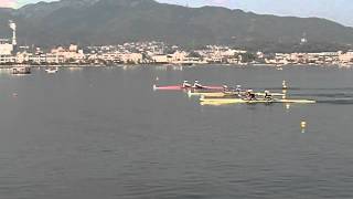 朝日レガッタ2013女子ダブルスカル決勝500m付近Japanese rowing championship Asahi regatta W2X