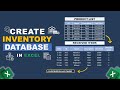 How to Create Inventory Database in Excel
