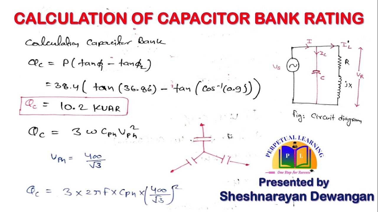 Calculation Of Capacitor Bank Rating Youtube
