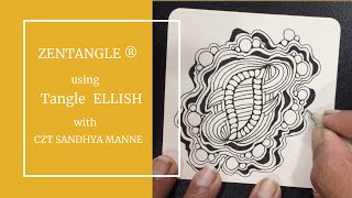 Create Zentangle with Tangle ELLISH, an art therapy course