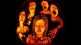 Creepy Pumpkin Carving Timelapse