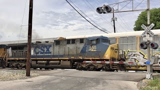 3 Trains Block Crossing For Over An Hour!  Tow Truck Driver Is Mad!  Train Empties The Yard Son! B\u0026O