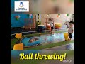 here is a glimpse of ball throwing at elements international preschool