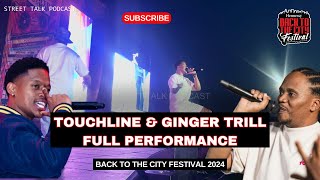 Touchline \u0026 Ginger Trill  [ Live 🔥 Full Performance at Back to the City Festival 2024! ]