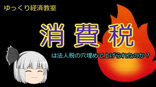 消費税は【魔理沙と霊夢のゆっくり経済教室】法人税の穴埋めに使われたのか？を考える