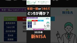 【2025年新NISA】年初一括orつみたて、どっちが得か？ #shorts #投資 #fire #セミリタイア