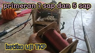 Perbandingan primeran 7 sap kawat 1.5 mm dan 5 sap seperti ini hasil nya