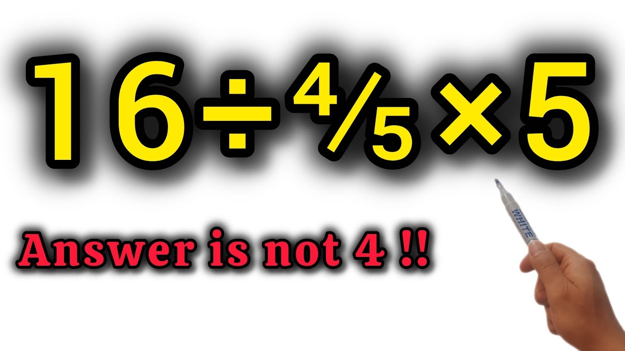 Pov This Math Problem Tricks Everyone Youtube