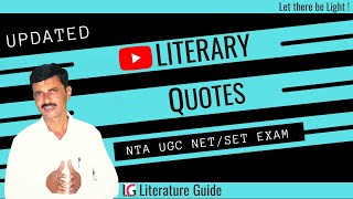 Literary Quotes | Literary Quotations in English Literature - Literature Guide
