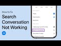 How to Fix Facebook Messenger Search Conversation Not Working