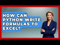 How Can Python Write Formulas To Excel? - Python Code School