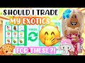 SHOULD I TRADE MY EXOTICS FOR THESE HIGH DEMAND PETS?💕🪸🐋#adoptmeroblox #preppyadoptme #preppyroblox