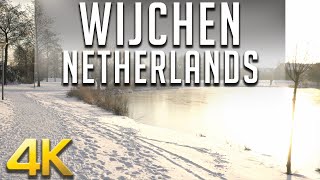 Dutch village of Wijchen, Winter wonderland walk, 4K UHD!