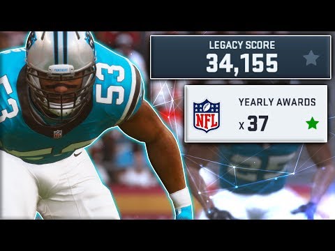 Career of a 99 OVERALL Rookie Middle Linebacker (Madden 19 Experiment)