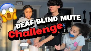 BAKING BLIND DEAF MUTE Challenge(First and Last Time.....)