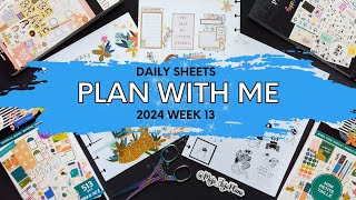 2024 DAILY SHEETS PLAN WITH ME WEEK 13