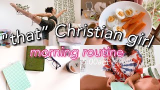 5AM 'THAT' CHRISTIAN GIRL MORNING ROUTINE: healthy christian habits for a productive day