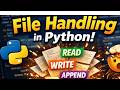 “Python File Handling for Beginners: Read, Write & Append FAST!”