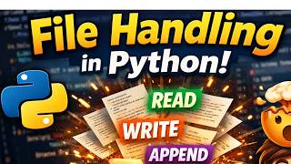 “Python File Handling for Beginners: Read, Write & Append FAST!”