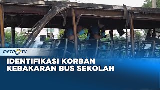 Keluarga Datang untuk Identifikasi Korban Kebakaran Bus Sekolah