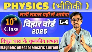 विद्युत धारा का चुम्बकीय प्रभाव | Magnetic effect of electric current Class10th Physics| physics10 💁