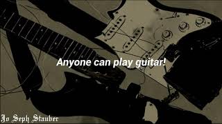 radiohead - anyone can play guitar (lyrics)