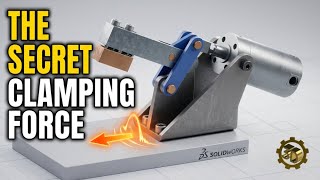 ⚡ Toggle Clamp Mechanism in SolidWorks | How It Works Step by Step