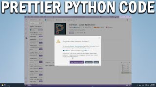 How To Enhance Python Code Formatting Get Prettier Extension in VS Code for Python
