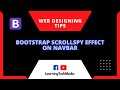 Bootstrap Scrollspy Effect on Navbar