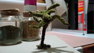 10 Minute Tree! Making a Diorama Tree. Quick \u0026 Easy! How to make a Miniature Tree