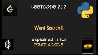 Word Search II - Leetcode 212 - Python - Twi