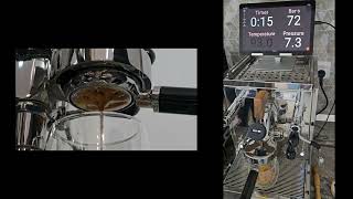 World's first dual espresso shot profiler in action (how to know both parameters at the same time)