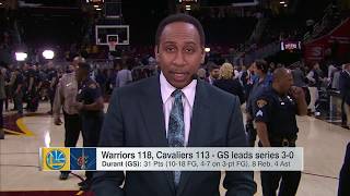 Stephen A  Smith  'Bring out the broomsticks, a sweep is coming to Cleveland'