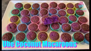 Ube Coconut Macaroons -mysweetambitions