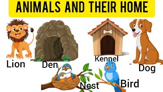 Animals and their homes | Animals home | Home of animals in English and Hindi #Englisheasy