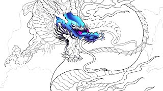 Draw a Dragon of Ice I Easy Dragon Drawing Tutorial