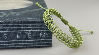 Continuous Larks Head Knot Friendship Bracelet | Easy Chain Macrame Bracelet DIY at Home【A067】