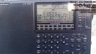 11905khz SLBC Radio Shack DX-398