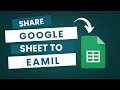 How To Share Google Sheet To Email - Easy Guide