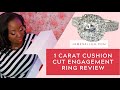 James Allen 1 Carat Cushion Cut Engagement Ring Review