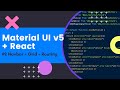 Material UI in React #2 - Adding and customizing navbar, grid & basic routing