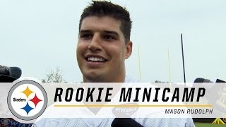Steelers QB Mason Rudolph: 'Ben reached out to me' | 2018 Rookie Minicamp