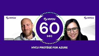 HYCU for Azure Cloud in 60 seconds