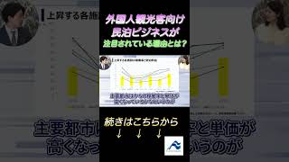 外国人観光客向け民泊ビジネスが注目されている理由とは？│船井総研  #shorts