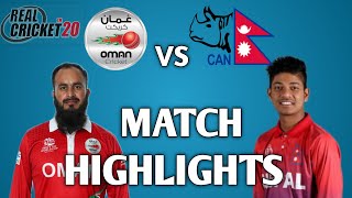 Nepal vs Oman Highlights | T20 World Cup Qualifiers 2022 | Super Over Thriller | RC20 gameplay