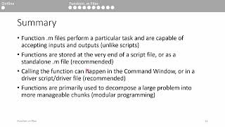 MATLAB Function .m Files (1/2)