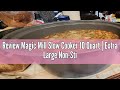 Review Magic Mill Slow Cooker 10 Quart | Extra Large Non-Stick Metal Searing Pot & Transparent Tempe