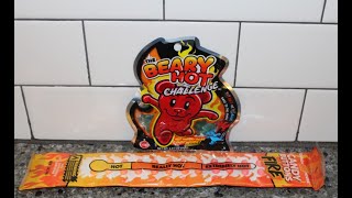 The Beary Hot Challenge Gummy Bears \u0026 Candy Buttons FIRE Review